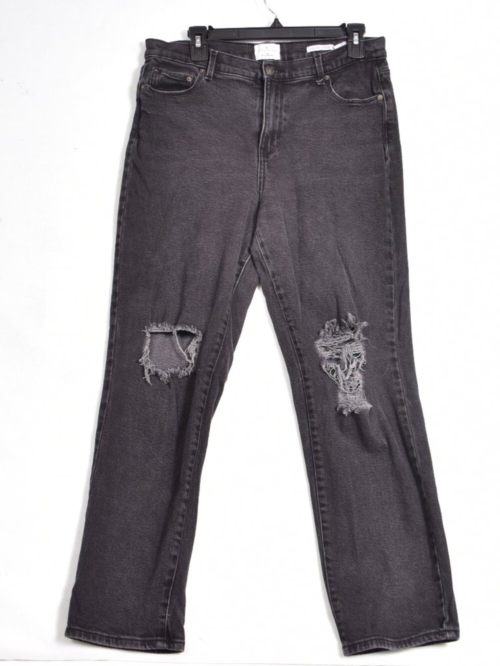 True Craft Women's DIstressed Black Jeans Size 12